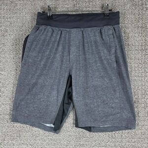 Lululemon Mens T.H.E. Short 9" Linerless Heathered Asphalt Grey Size Small